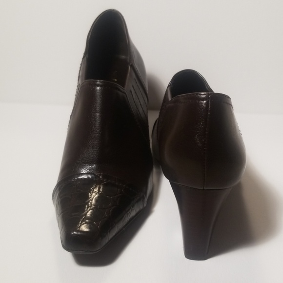 Franco Sarto Brown Leather Booties - Picture 2 of 3
